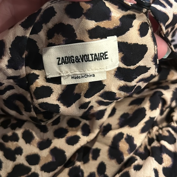 Zadig & Voltaire Rooka Leopard Print Mini Dress - Picture 9 of 11